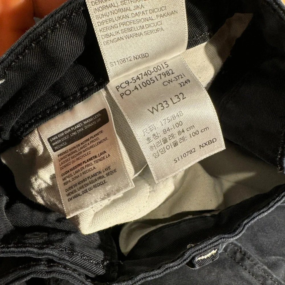 Levi's Men's Carpenter Pants Meteorite Black Utility Jeans Size 33